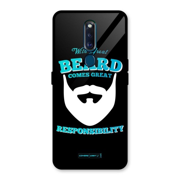 Great Beard Glass Back Case for Oppo F11 Pro