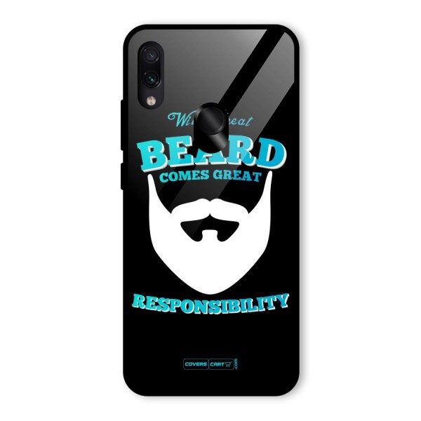 Great Beard Glass Back Case for Redmi Note 7