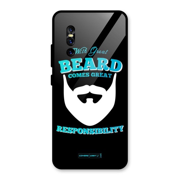 Great Beard Glass Back Case for Vivo V15 Pro