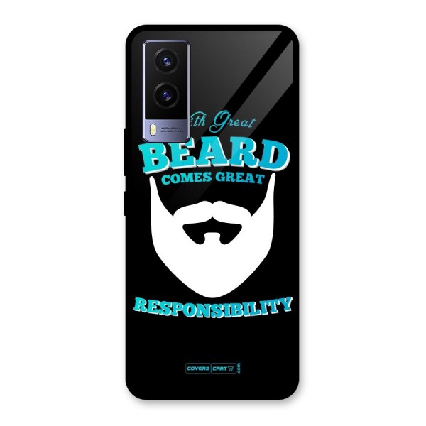 Great Beard Glass Back Case for Vivo V21e 5G