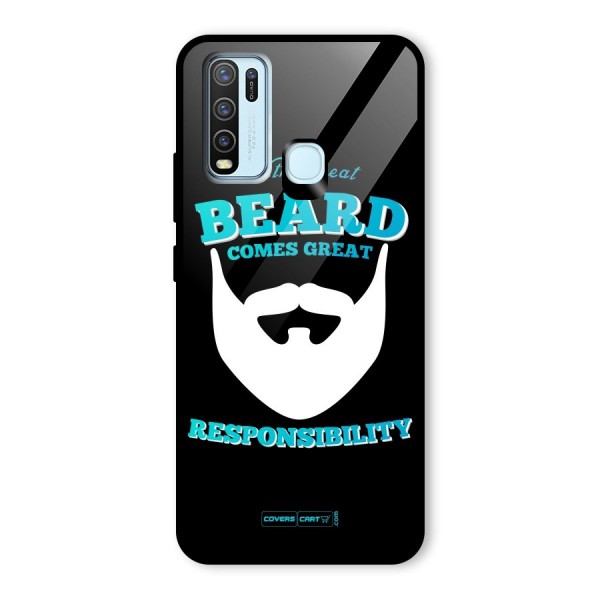 Great Beard Glass Back Case for Vivo Y30