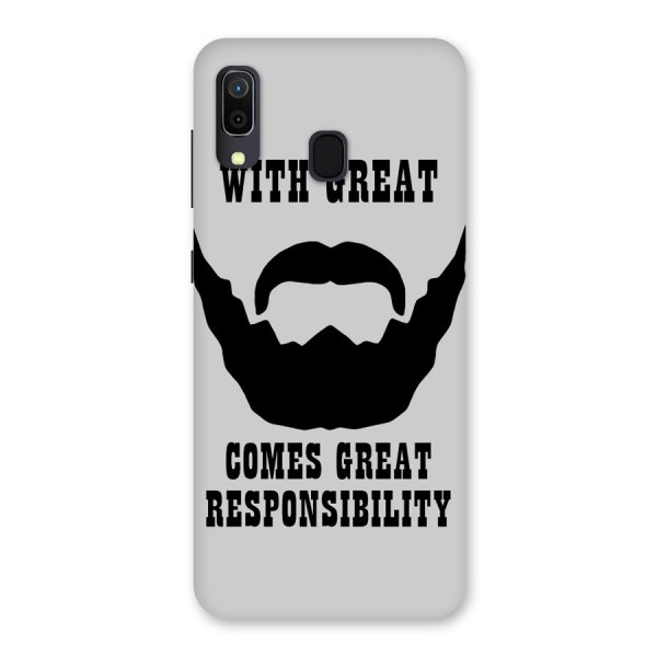 Great Beard Great Responsibility Back Case for Galaxy A20