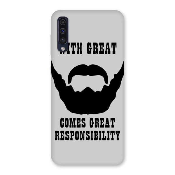 Great Beard Great Responsibility Back Case for Galaxy A50