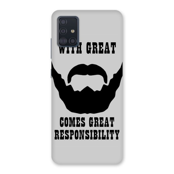 Great Beard Great Responsibility Back Case for Galaxy A51