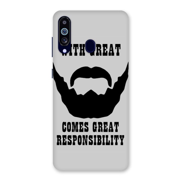 Great Beard Great Responsibility Back Case for Galaxy A60