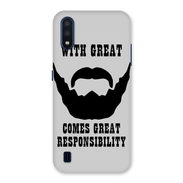 Great Beard Great Responsibility Back Case for Galaxy M01