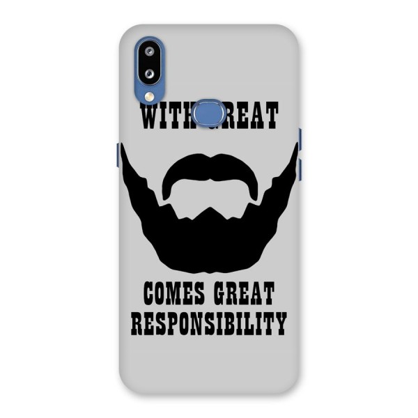 Great Beard Great Responsibility Back Case for Galaxy M01s