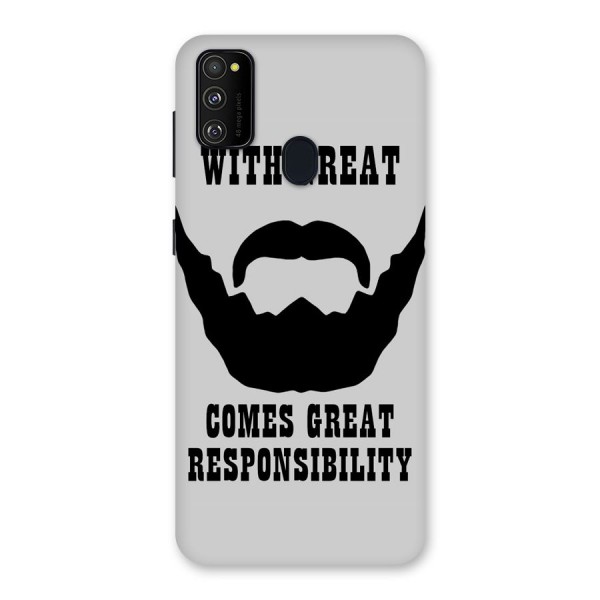 Great Beard Great Responsibility Back Case for Galaxy M21