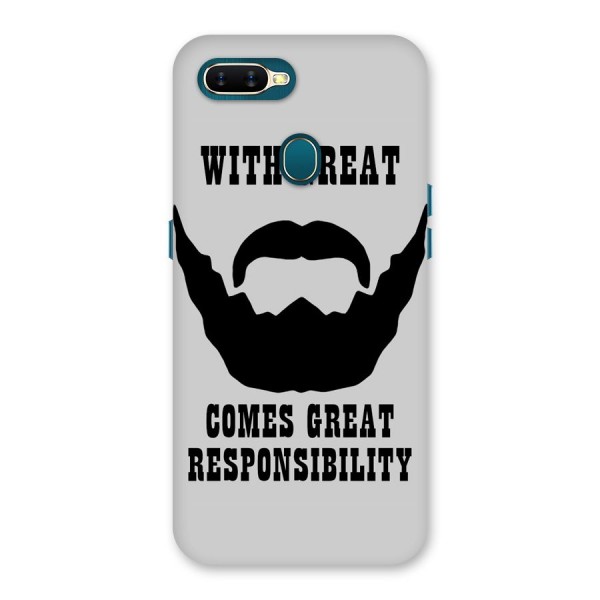 Great Beard Great Responsibility Back Case for Oppo A12