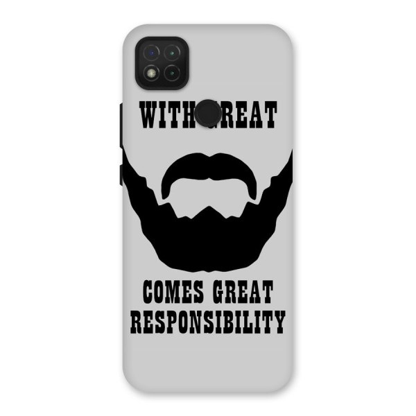 Great Beard Great Responsibility Back Case for Redmi 9C