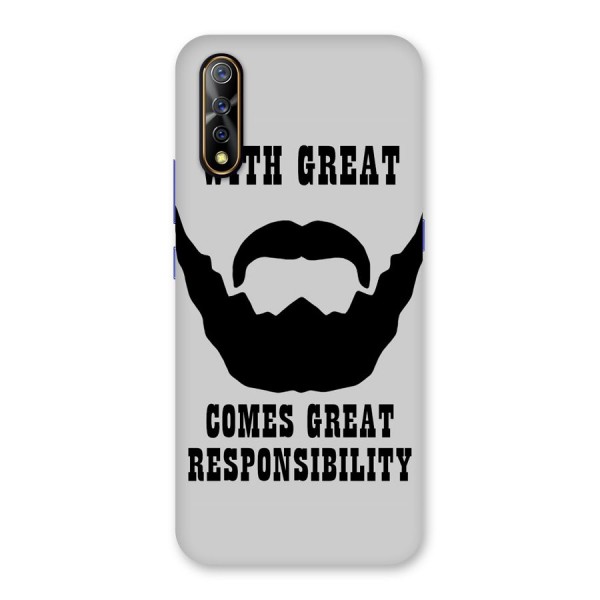 Great Beard Great Responsibility Back Case for Vivo S1