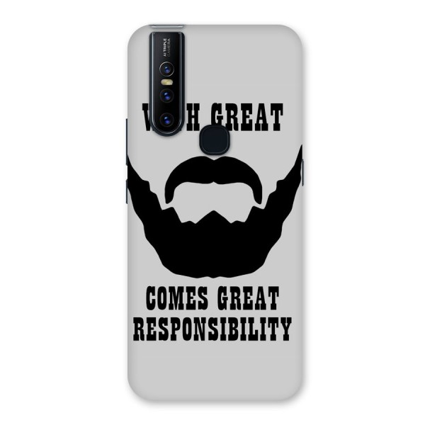 Great Beard Great Responsibility Back Case for Vivo V15