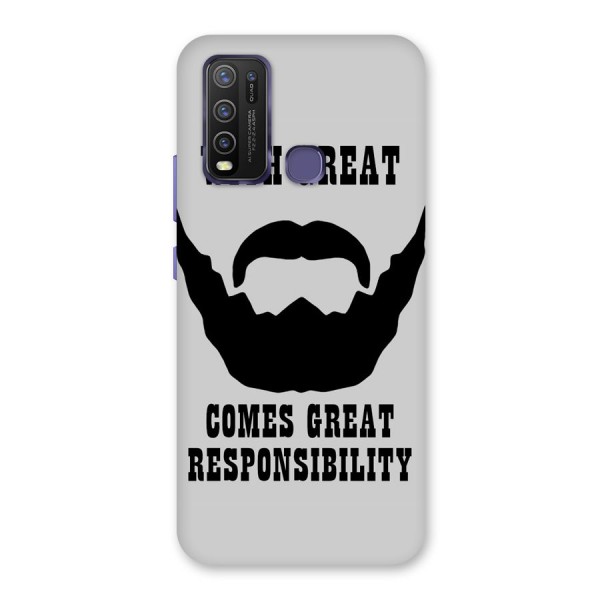 Great Beard Great Responsibility Back Case for Vivo Y30