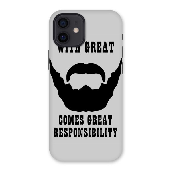 Great Beard Great Responsibility Back Case for iPhone 12