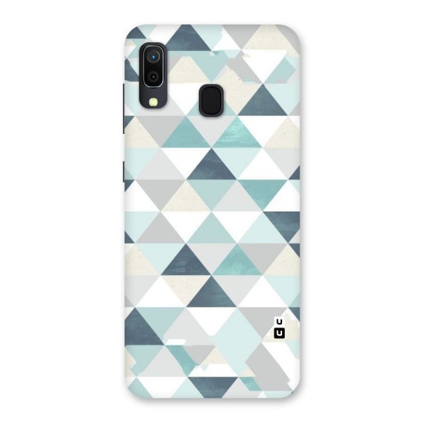 Green And Grey Pattern Back Case for Galaxy A20