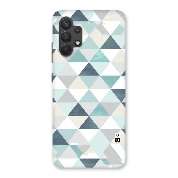 Green And Grey Pattern Back Case for Galaxy A32