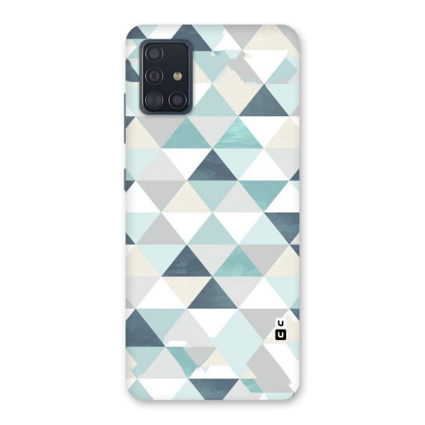 Green And Grey Pattern Back Case for Galaxy A51