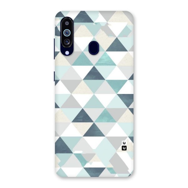 Green And Grey Pattern Back Case for Galaxy A60