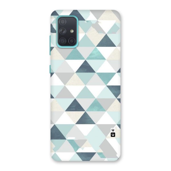 Green And Grey Pattern Back Case for Galaxy A71