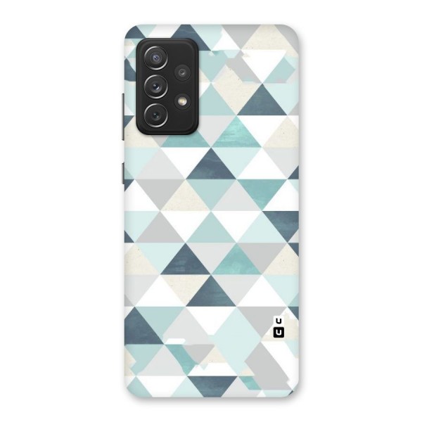 Green And Grey Pattern Back Case for Galaxy A72