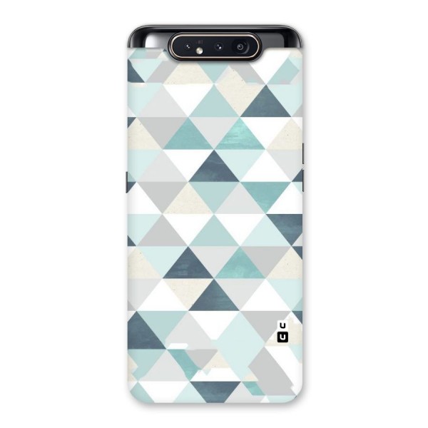 Green And Grey Pattern Back Case for Galaxy A80