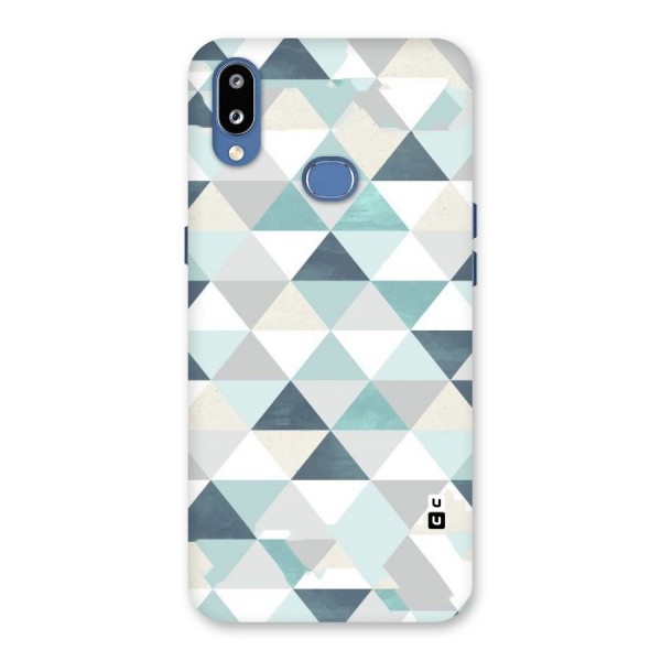 Green And Grey Pattern Back Case for Galaxy M01s