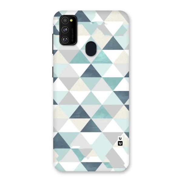 Green And Grey Pattern Back Case for Galaxy M21