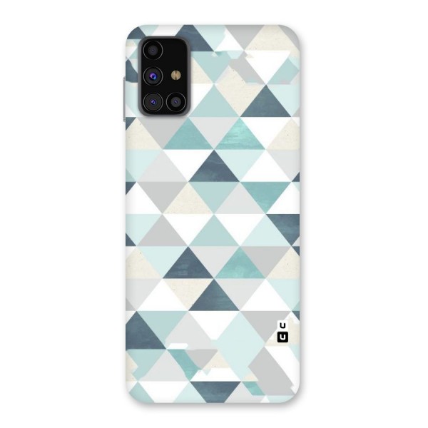 Green And Grey Pattern Back Case for Galaxy M31s