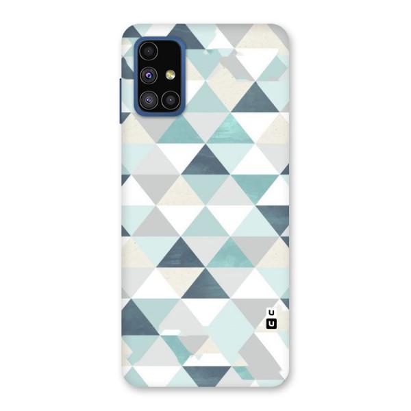 Green And Grey Pattern Back Case for Galaxy M51