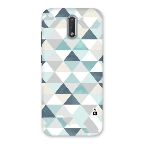 Green And Grey Pattern Back Case for Nokia 2.3