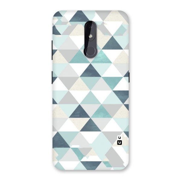 Green And Grey Pattern Back Case for Nokia 3.2