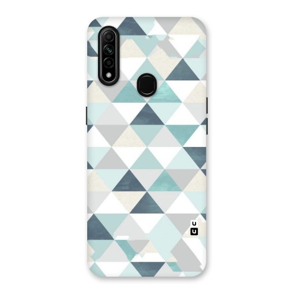 Green And Grey Pattern Back Case for Oppo A31