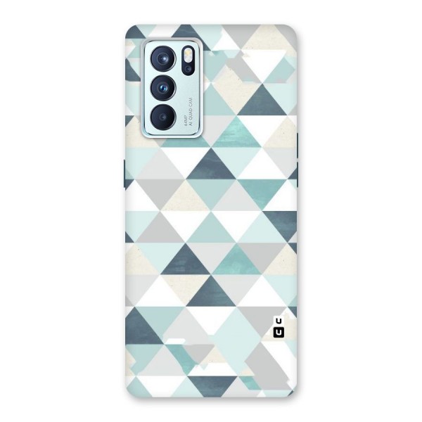 Green And Grey Pattern Back Case for Oppo Reno6 Pro 5G