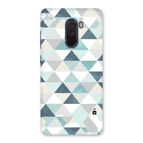 Green And Grey Pattern Back Case for Poco F1