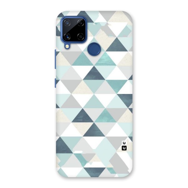 Green And Grey Pattern Back Case for Realme C12