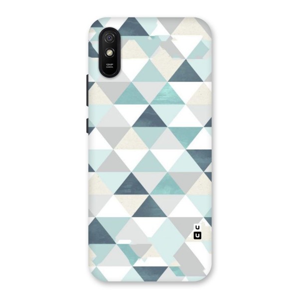 Green And Grey Pattern Back Case for Redmi 9i