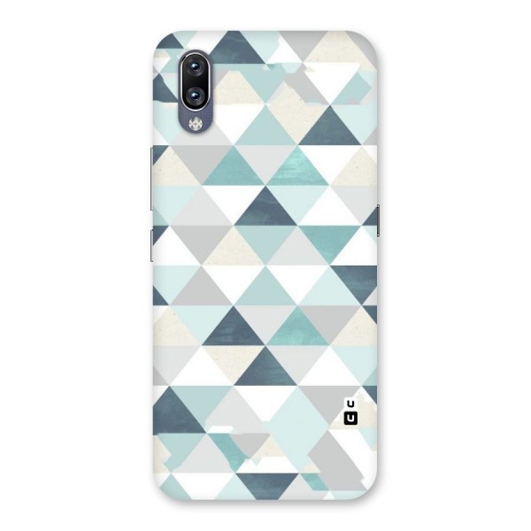 Green And Grey Pattern Back Case for Vivo NEX