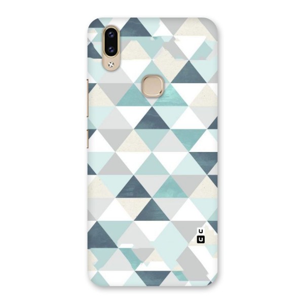 Green And Grey Pattern Back Case for Vivo V9