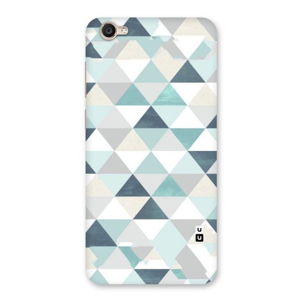 Green And Grey Pattern Back Case for Vivo Y55s