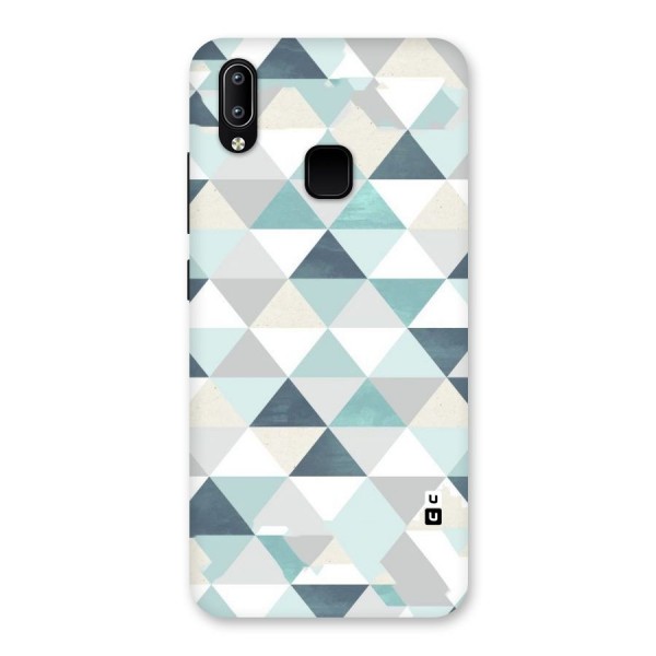 Green And Grey Pattern Back Case for Vivo Y93