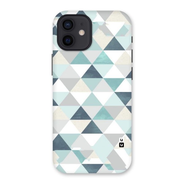 Green And Grey Pattern Back Case for iPhone 12