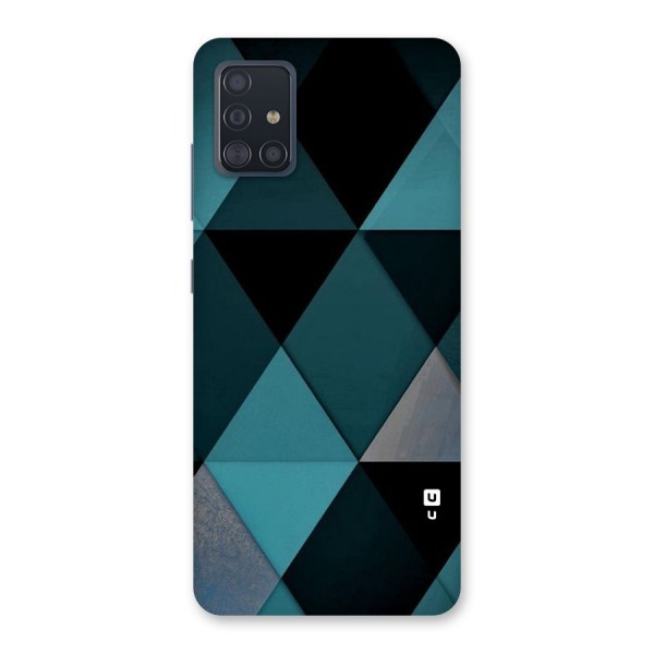 Green Black Shapes Back Case for Galaxy A51