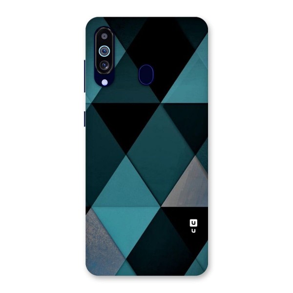 Green Black Shapes Back Case for Galaxy A60