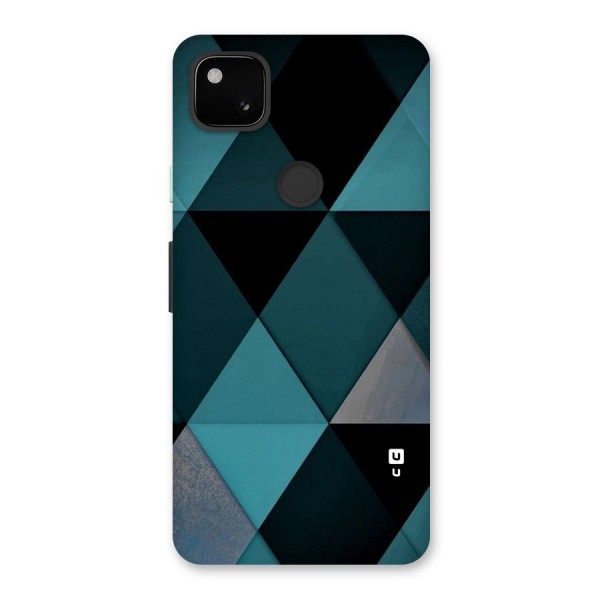 Green Black Shapes Back Case for Google Pixel 4a