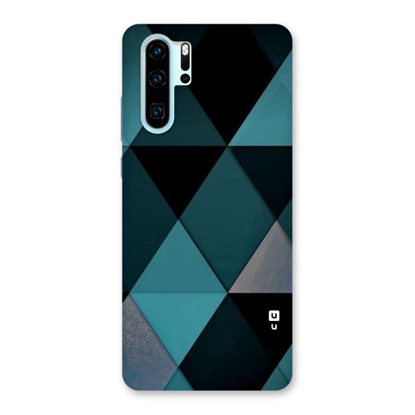 Green Black Shapes Back Case for Huawei P30 Pro