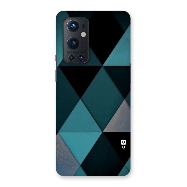 Green Black Shapes Back Case for OnePlus 9 Pro