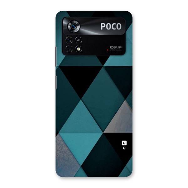 Green Black Shapes Back Case for Poco X4 Pro 5G