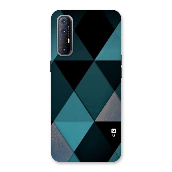 Green Black Shapes Back Case for Reno3 Pro