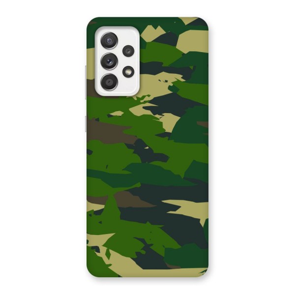 Green Camouflage Army Back Case for Galaxy A52