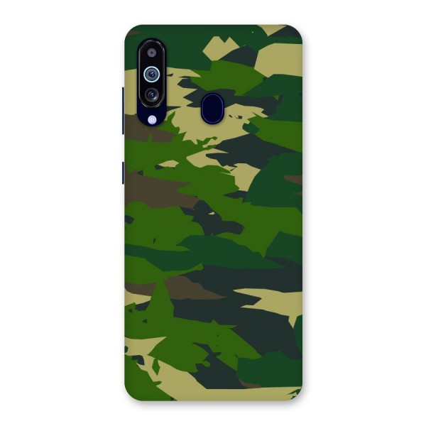 Green Camouflage Army Back Case for Galaxy A60